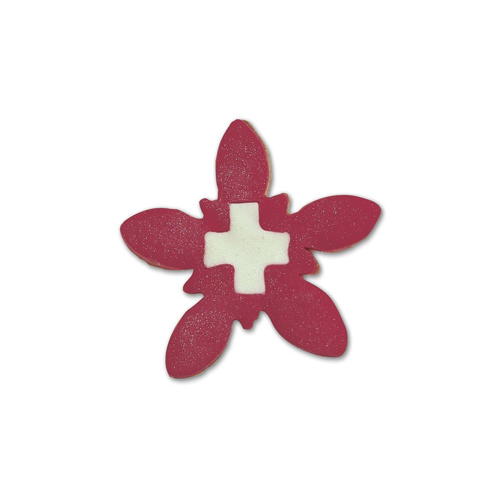 Städter - Ausstecher Edelweiß mit Kreuz - 6,5 cm