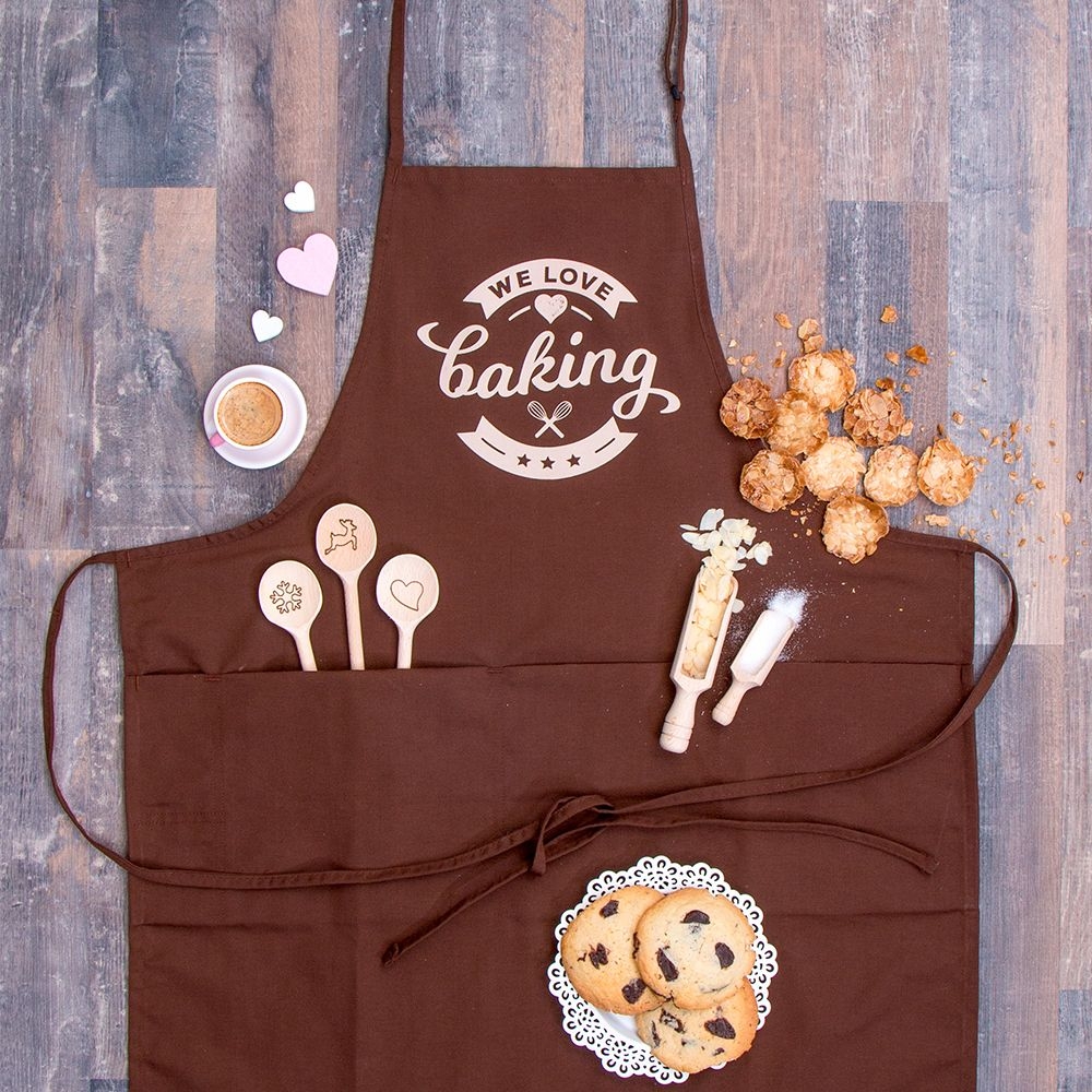 Städter - We-Love-Baking Baking apron - 68 x 80 cm brown