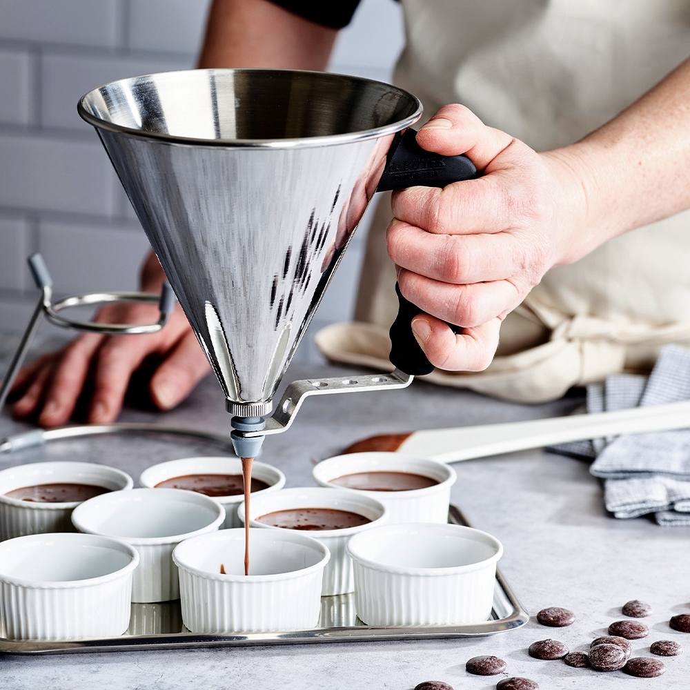 de Buyer - Automatischer Mini-Fondanttrichter aus Edelstahl