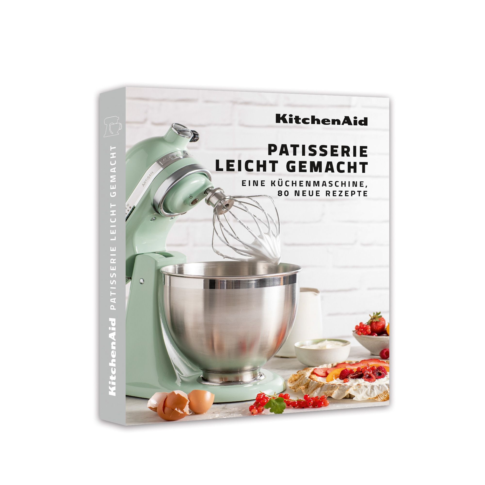 KitchenAid - Set food processor 6,6 L + 15 pcs kitchen aid set + recipe book "Patisserie made easy" - Onyx Black