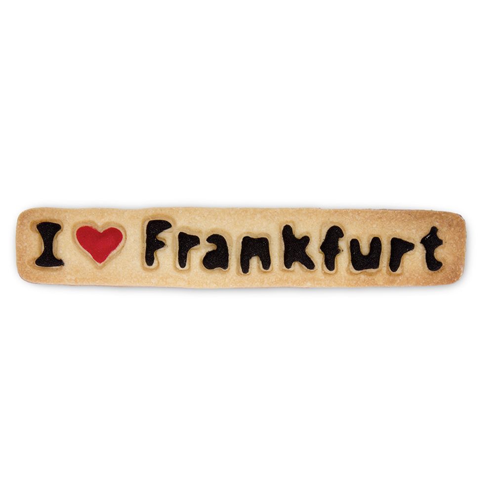 Städter - Prägeausstecher I love Frankfurt - 13 cm