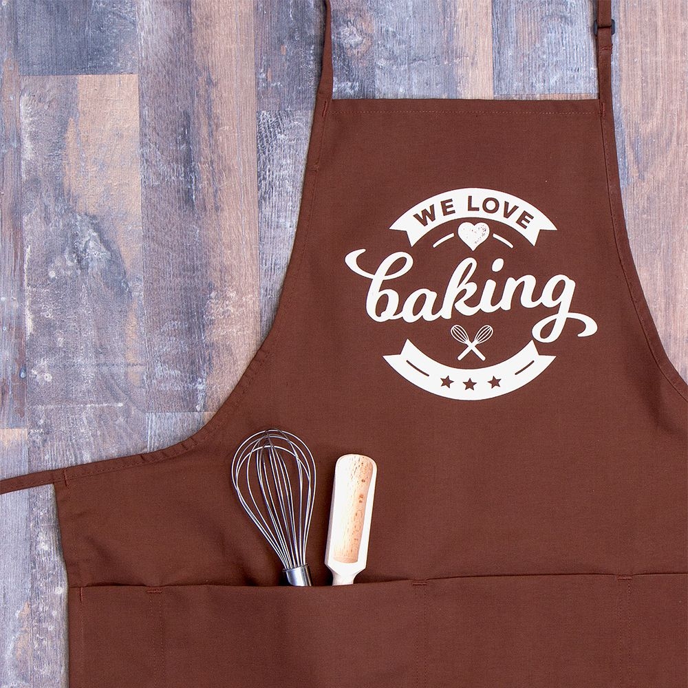 Städter - We-Love-Baking Baking apron - 68 x 80 cm brown