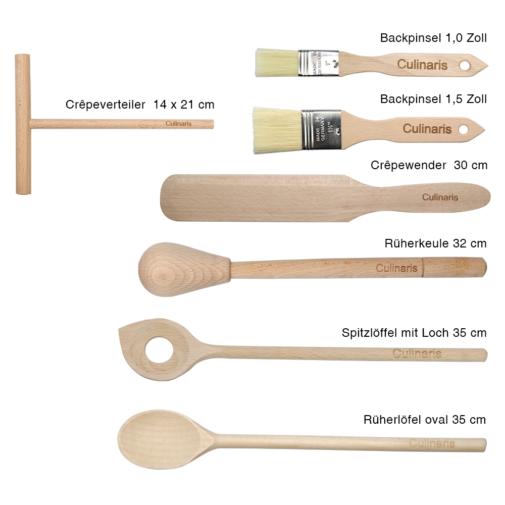 Culinaris - 10-piece baking set in beech wood