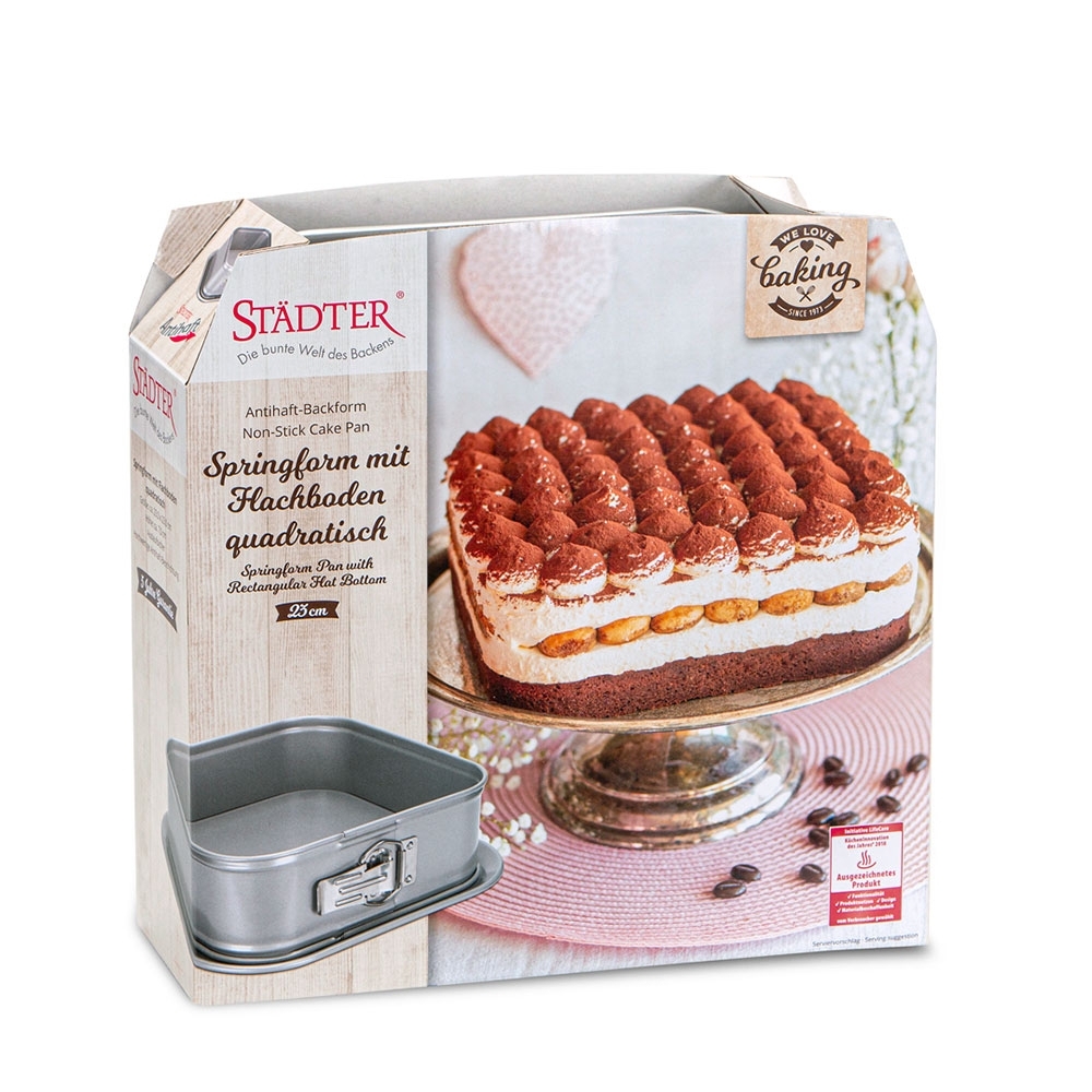 Städter - We-Love-Baking Springform – quadratisch