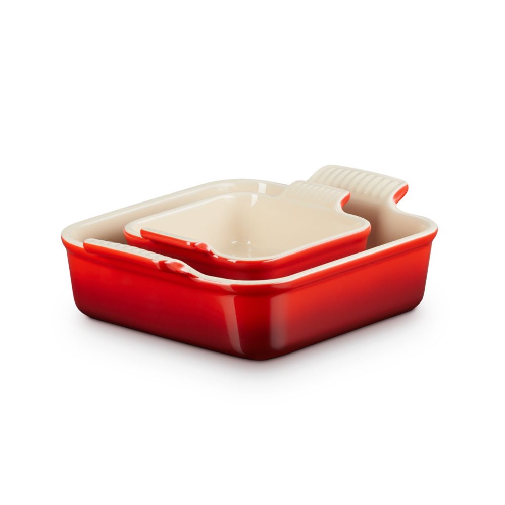 Le Creuset set of 2 square casserole dishes Tradition