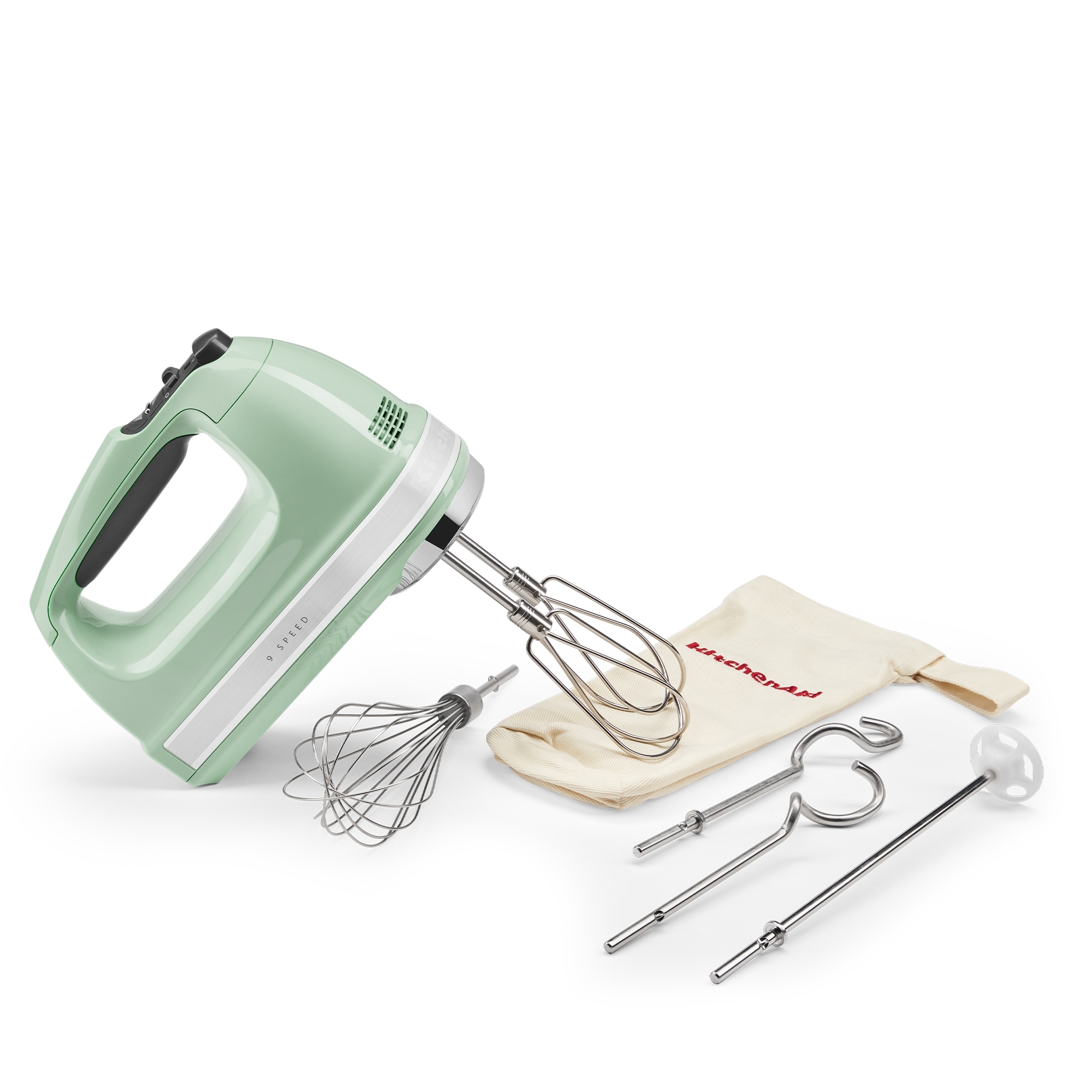 KitchenAid -  9-Speed Hand Mixer - Pistachio